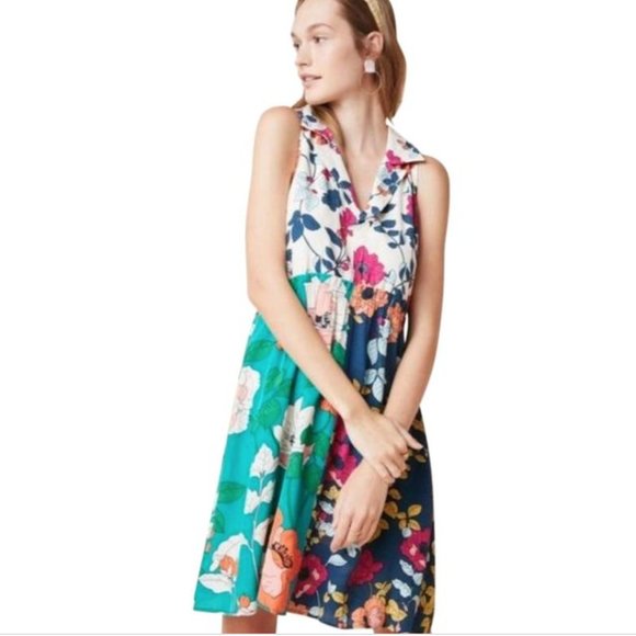 Anthropologie Dinah Collared Halter Tunic dress NWT 4 - Picture 1 of 3